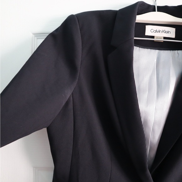 Calvin Klein Navy Button Blazer - Picture 6 of 16